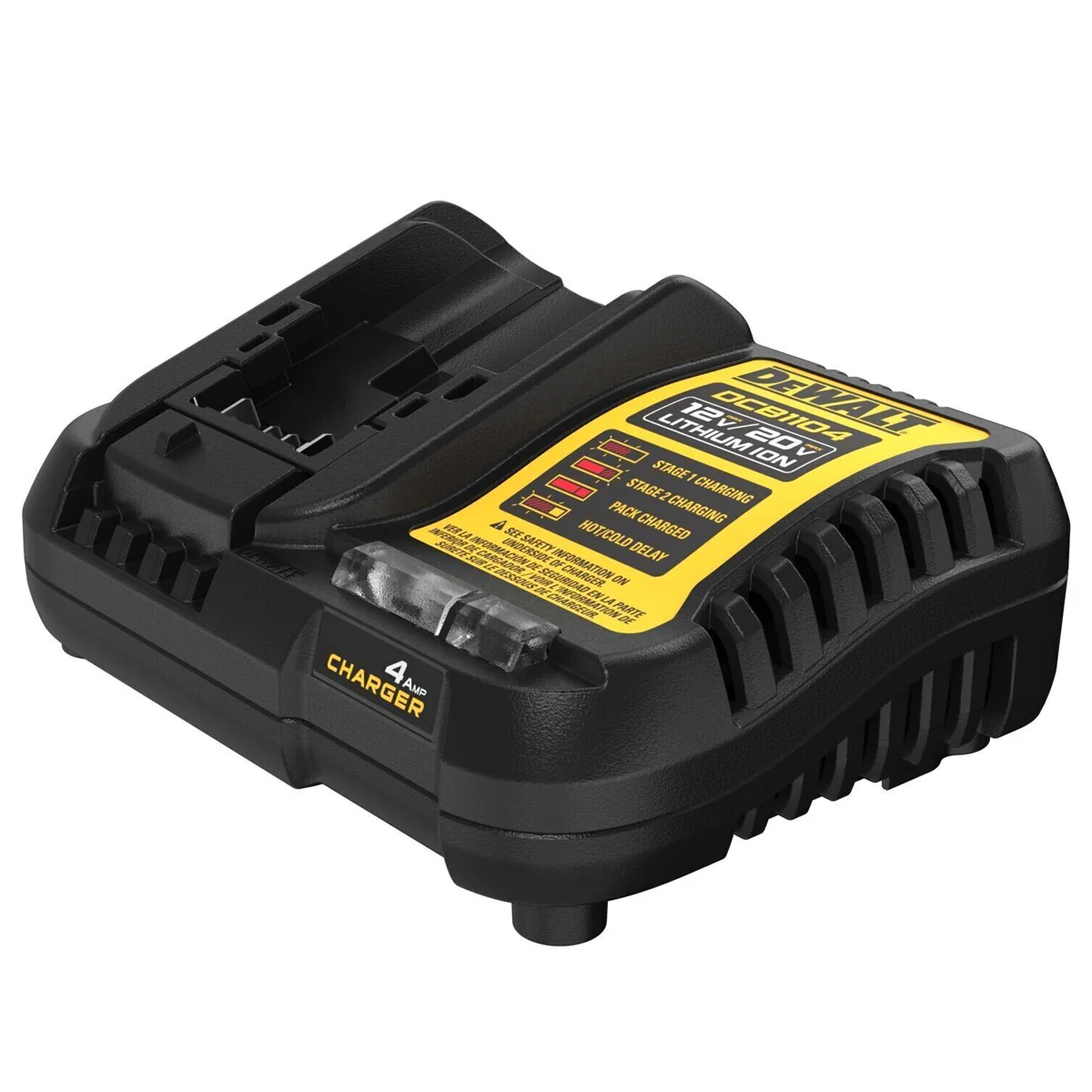 DeWALT 12-18V 4Ah Compact Charger - Charges DEWALT 12V XR, 18V XR and XR FLEXVOLT Li-Ion batteries - Image 2