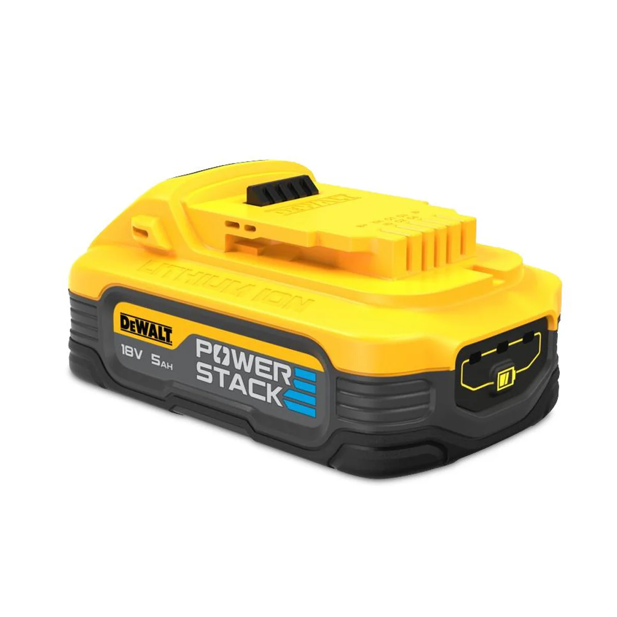 DeWALT 18V XR POWERSTACK 5A Battery - 50% more power = Faster speeds with POWERSTACK 18V XR technology! - Image 3