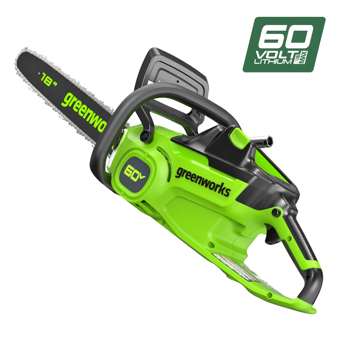 Greenworks CS60L414 60V Pro 18" 2.0kW Brushless Chainsaw - A high performance tool that will revolutionise your cutting experience.