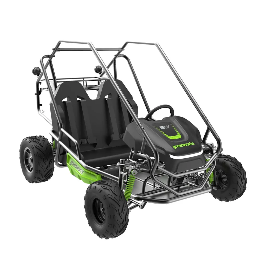Greenworks CK600D 60V STEALTH Series All-Terrain 2-Seat Electric Youth Go-Kart Kit [7403607AU] - Image 4