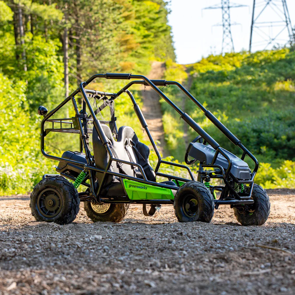 Greenworks CK600D 60V STEALTH Series All-Terrain 2-Seat Electric Youth Go-Kart Kit [7403607AU] - Image 7