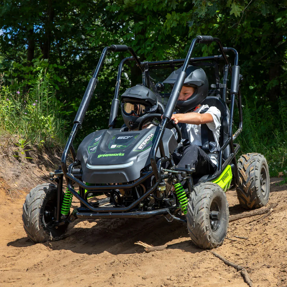 Greenworks CK600D 60V STEALTH Series All-Terrain 2-Seat Electric Youth Go-Kart Kit [7403607AU] - Image 8