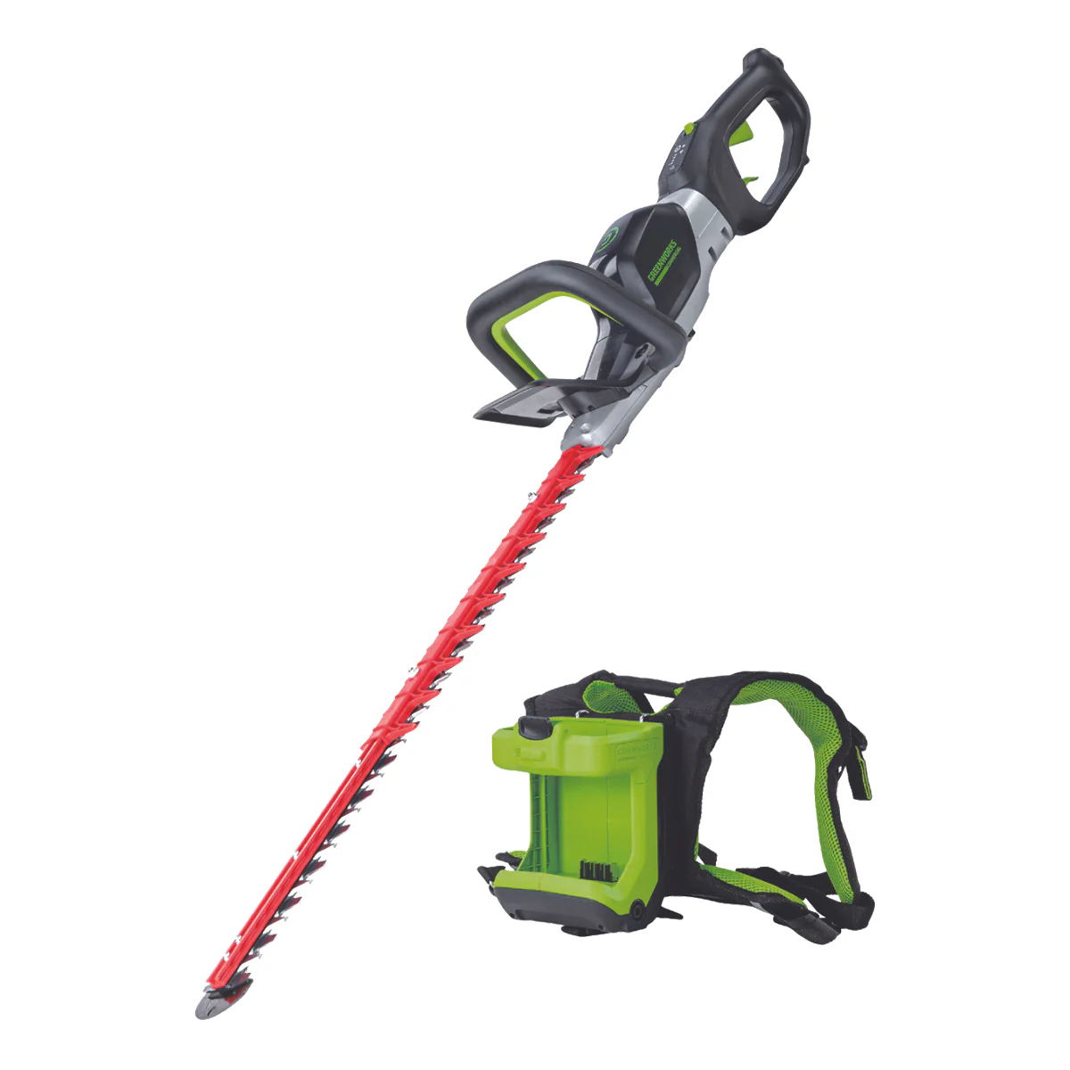 Greenworks 82H26D 82V 26" Dedicated Hedge Trimmer (Skin) [2207507AU] - 82V Trimmer with 26" blade, 4300 strokes per minute, 180° rotating handle - Image 3