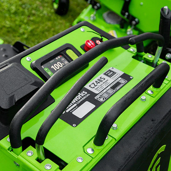 Greenworks CZ48S24X 82V OptimusZ 48" Stand-On Zero Turn Mower (24kWh) [7403407AU] - Provides intelligent power transfer. - Image 7