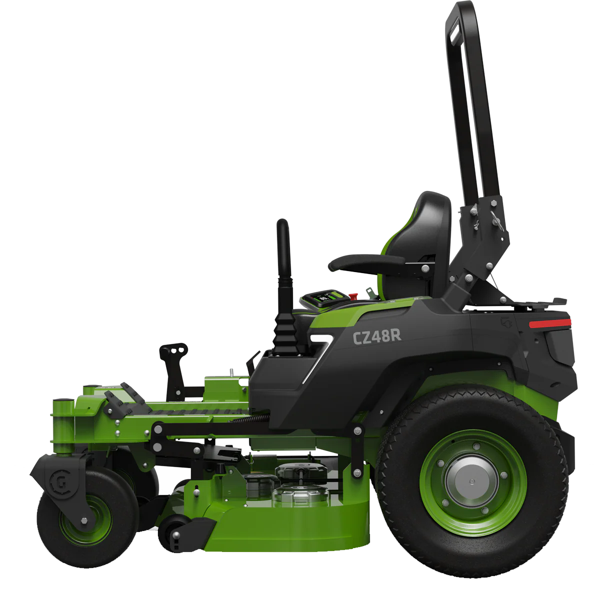 Greenworks CZ48R24X 82V OptimusZ 48'' Ride-On Zero Turn Mower (24kWh) [7403107AU] - Quiet operation and high intensity. - Image 3