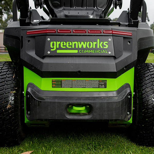 Greenworks CZ48R24X 82V OptimusZ 48'' Ride-On Zero Turn Mower (24kWh) [7403107AU] - Quiet operation and high intensity. - Image 8