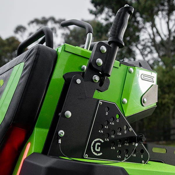 Greenworks CZ60S24X 82V OptimusZ 60" Stand-On Zero Turn Mower (24kWh) [7402107AU] - Skillfully adjust to various grass conditions. - Image 8