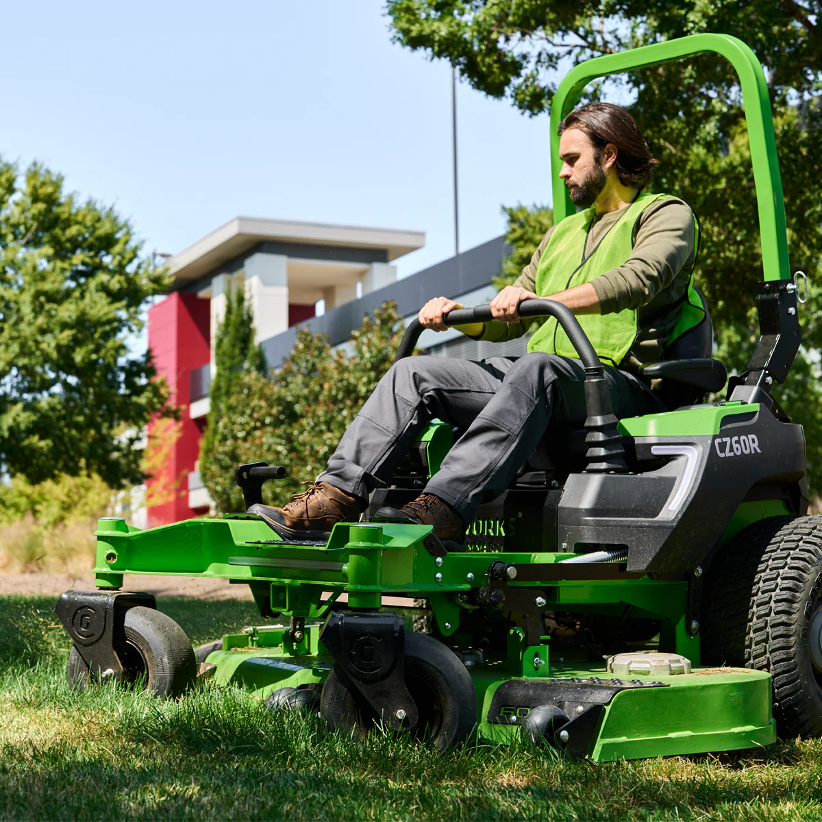 Greenworks CZ60R18X 82V OptimusZ 60'' Ride-On Zero Turn Mower (18kWh) [7401807AU] - Engineered for all day commercial use. - Image 3