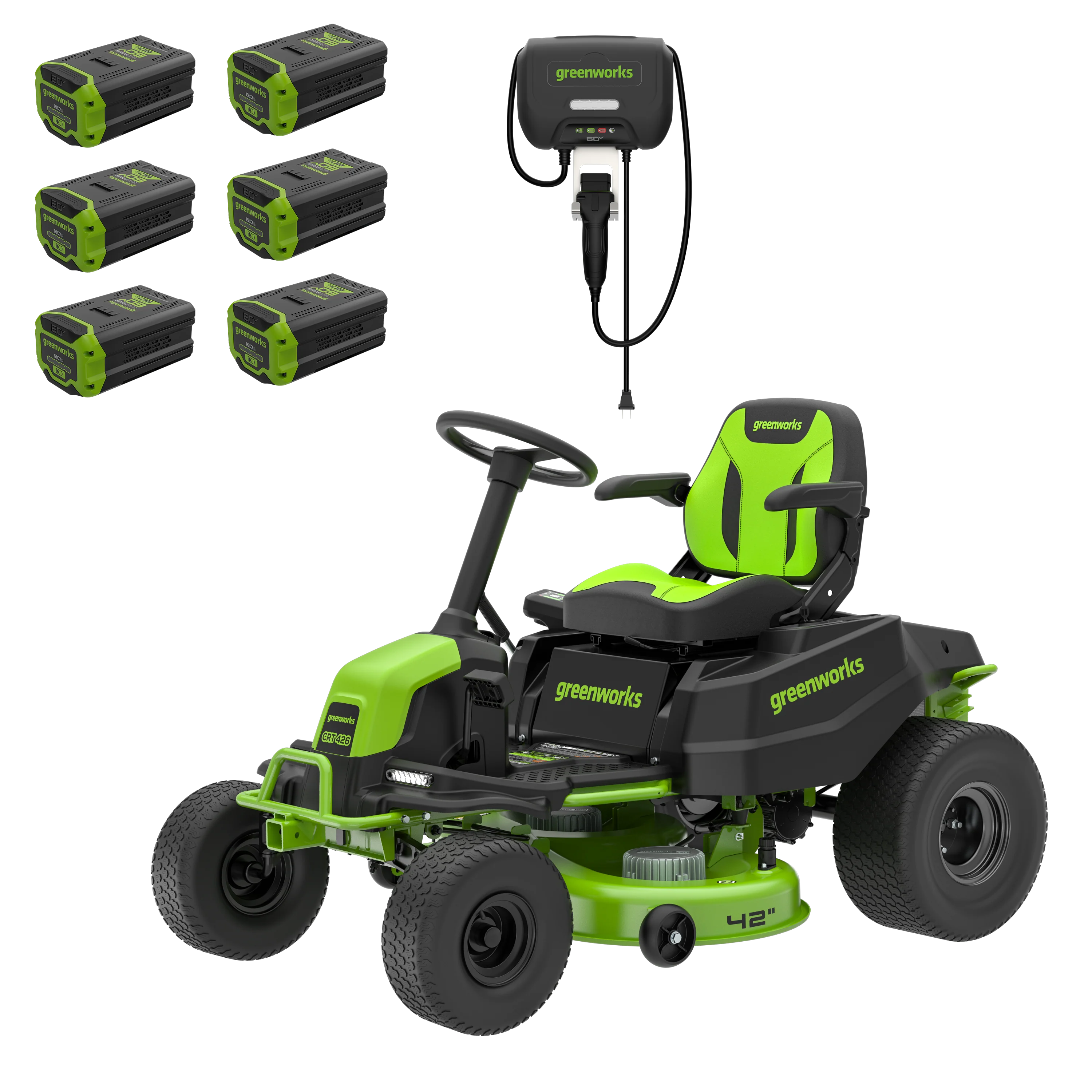 Greenworks CRT426 60V Gen 1.5 42″ Ride-On Mower [7405607AU] - Image 3