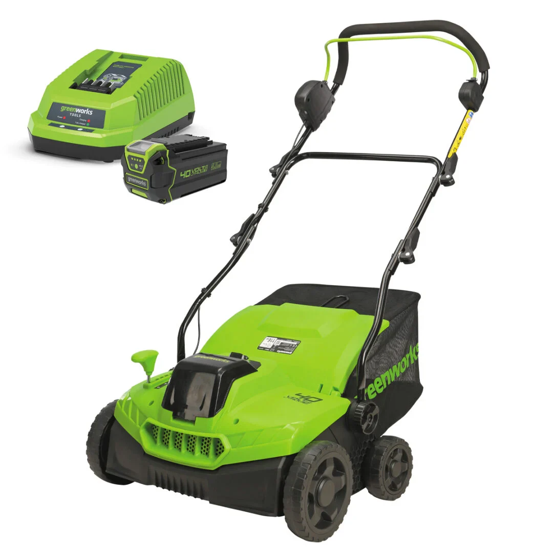 Greenworks DHF410 40V Dethatcher/Scarifier -  Easily remove thatch and aerate soil at the same time. - Image 2