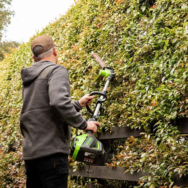 Greenworks GS60PHT51  60V Brushless Pole Hedge Trimmer - Have the confidence to tackle the most challenging projects. - Image 2