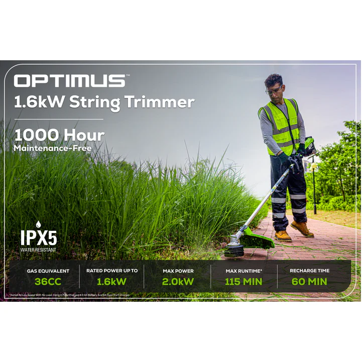 Greenworks Commercial ST161 82V OPTIMUS String Trimmer [2143702] - 82V 1.6kW straight shaft string trimmer. - Image 2