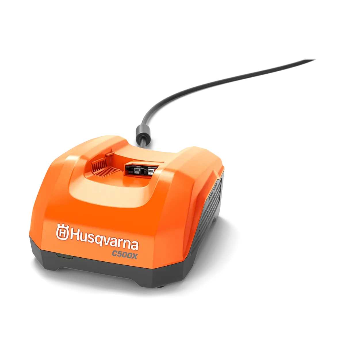Husqvarna 40-C500X Charger - Efficient fast charger with 500W charging power and active cooling.