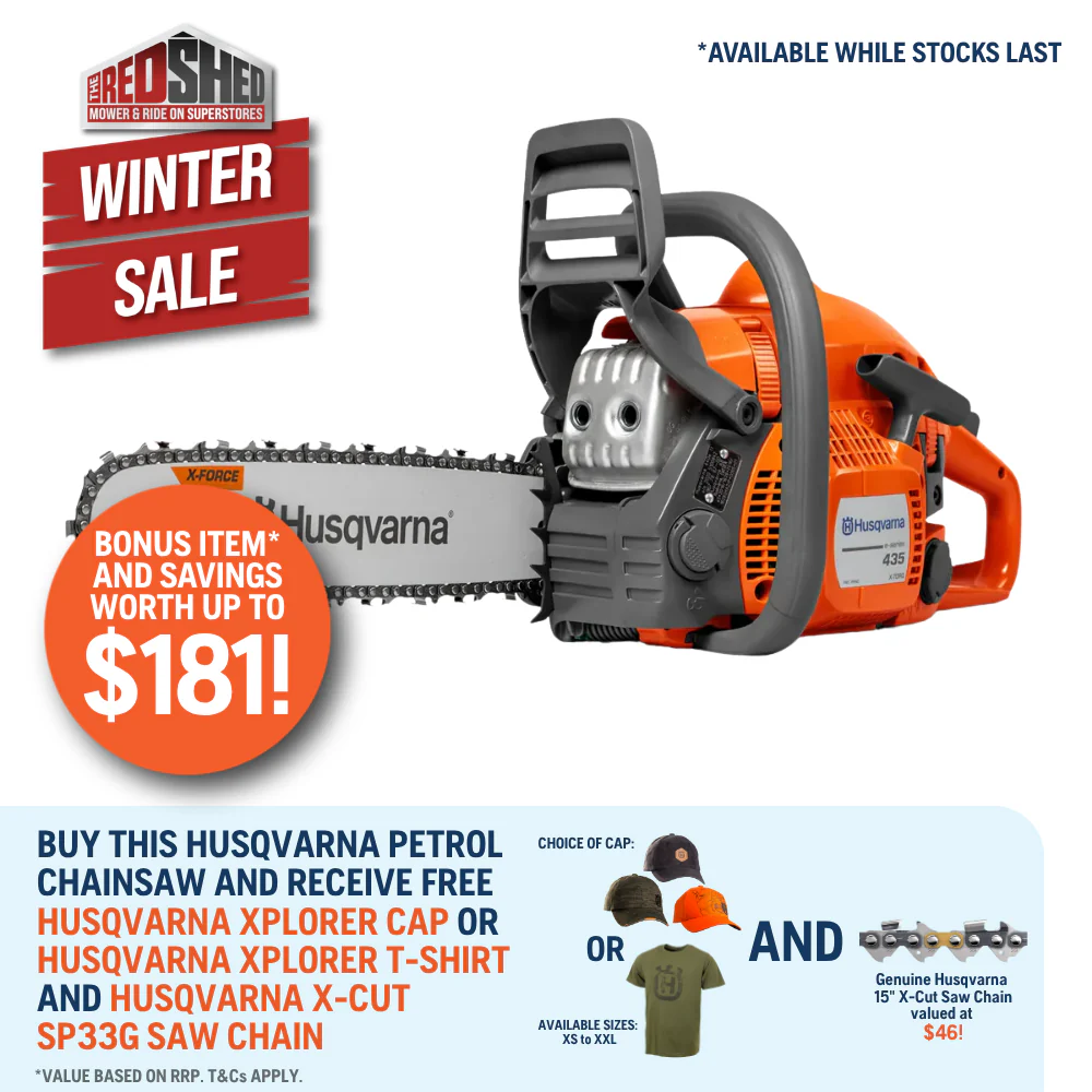 Husqvarna 435e II Saw - Powerful 40.9cc engine and 15" / 16" bar