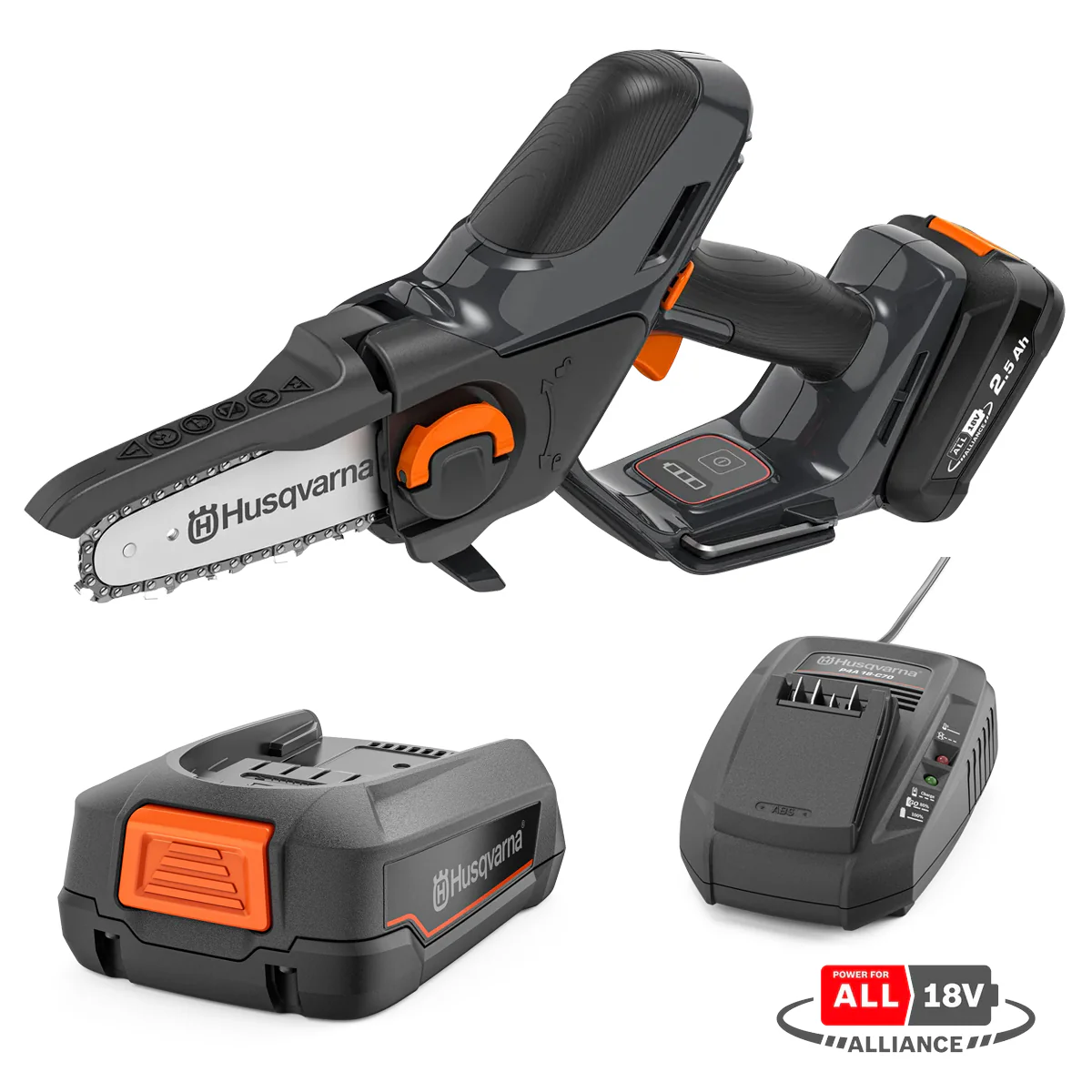 Husqvarna Aspire P5 18V Pruner - Powerful electric tree pruner with smart storage. - Image 5