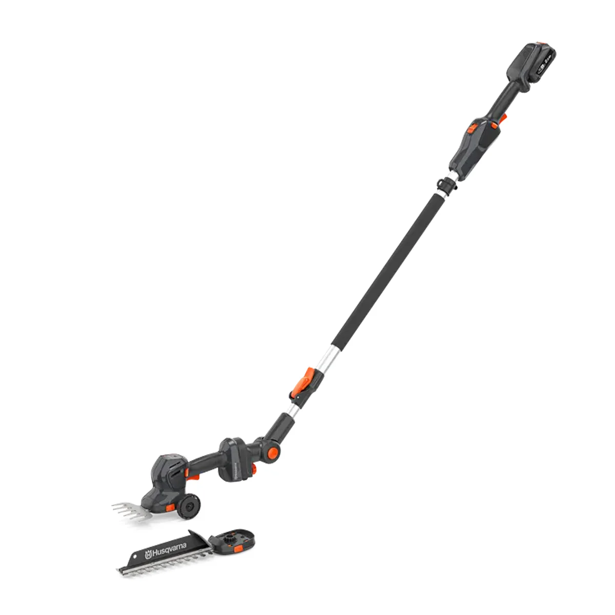 Husqvarna Aspire™ 18V S20 Shrub Shear + Pole - Battery-powered multi-tool for trimming grass edges, shaping bushes & edges