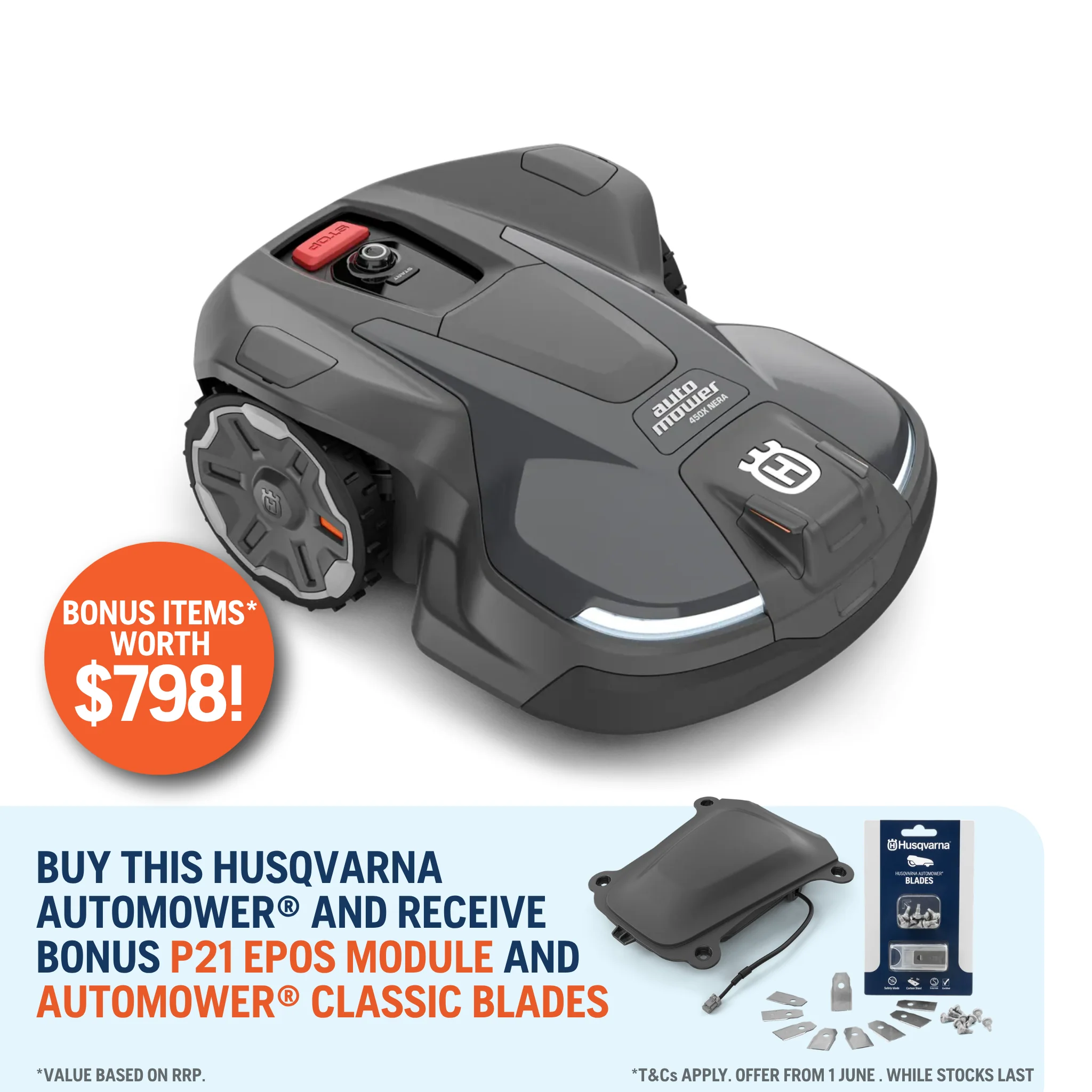 Husqvarna Automower® 450X NERA - Robotic lawn mower with object avoidance for lawns up to 5000 m² - Image 3