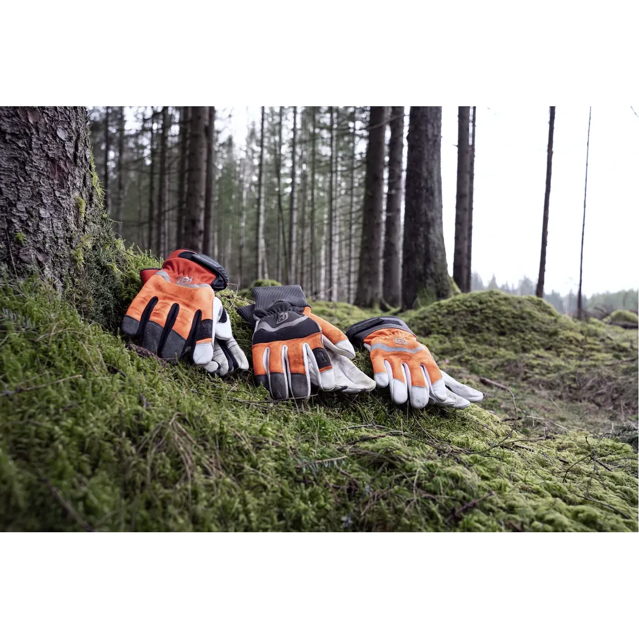 Husqvarna Functional Gloves - Leather gloves for forestry work. - Image 2