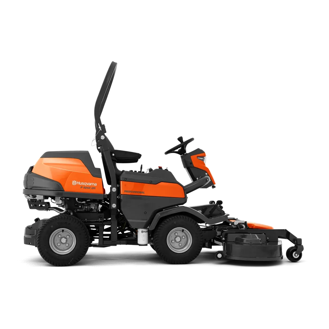 Husqvarna P524X Ride-On Front Mower - Front-mounted petrol ride-on lawn mower, built for commercial use. - Image 5