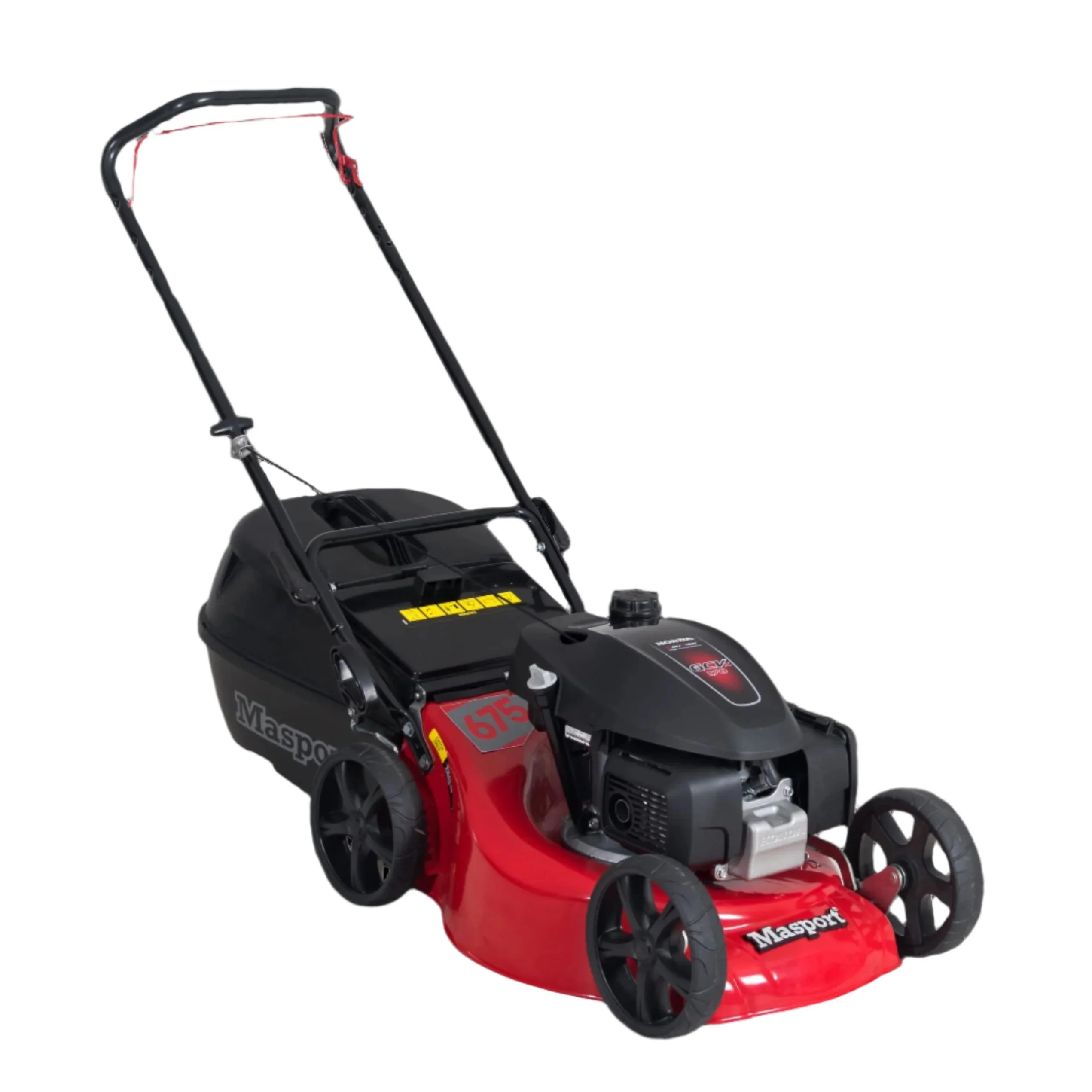 Masport 675ST S19 2'n1 19" Lawn Mower - Honda GCV170 engine, Cut edge to edge with mulching or catching options.