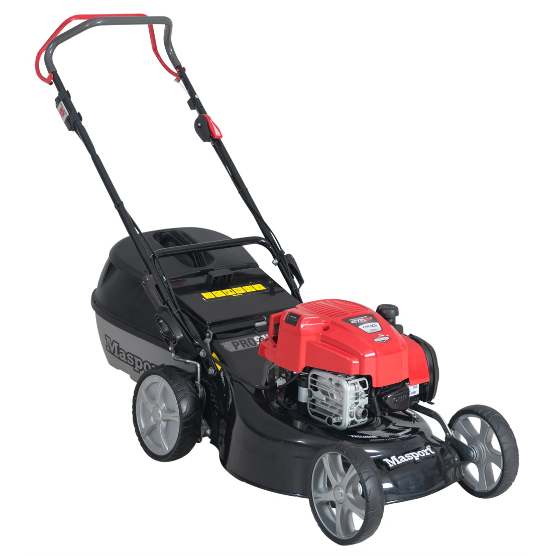 Masport Prosmart ST S19 SP Electric Start - Cut, catch or mulch through a single speed self-propelled drive system.