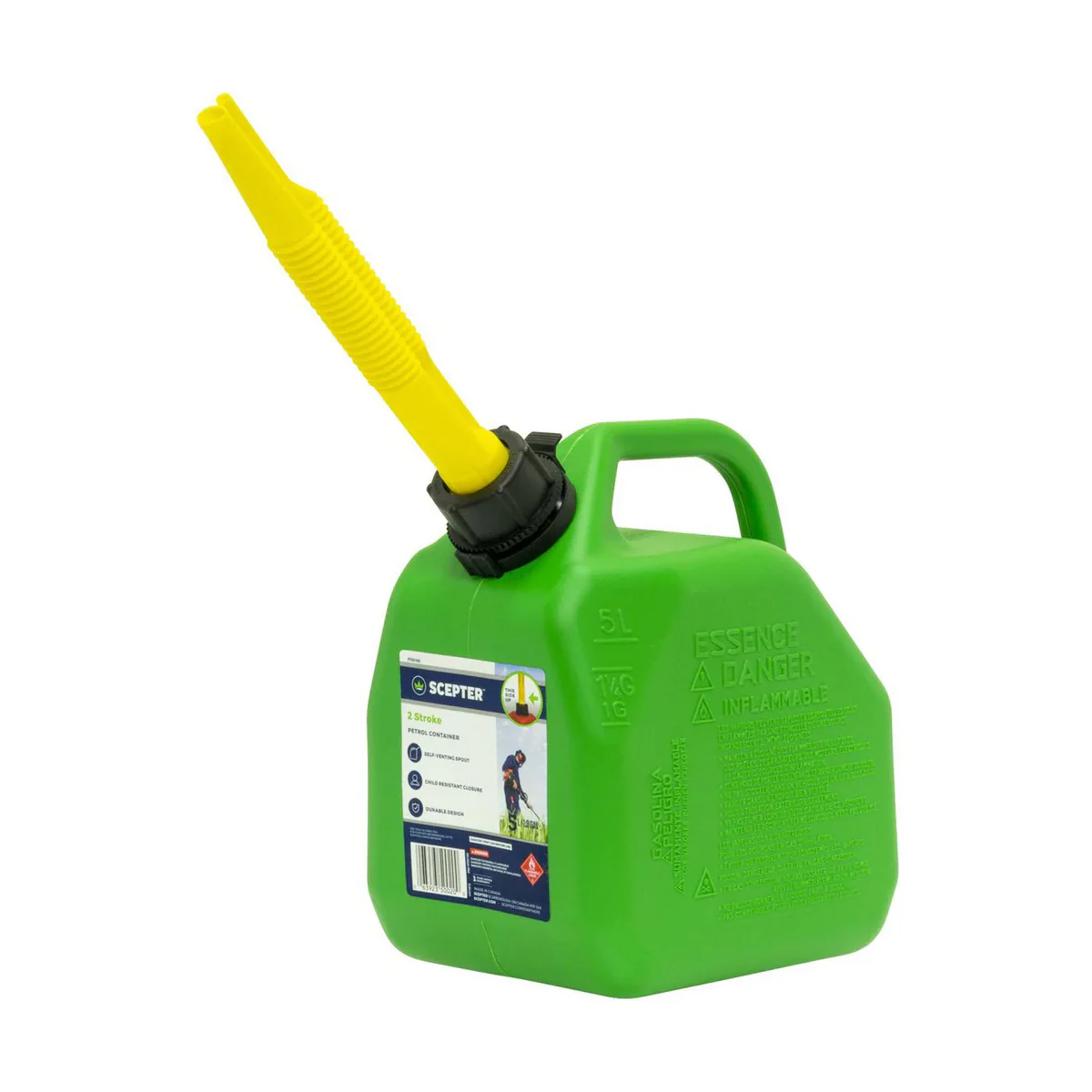 5L Fuel Can - Red and Green - Image 3