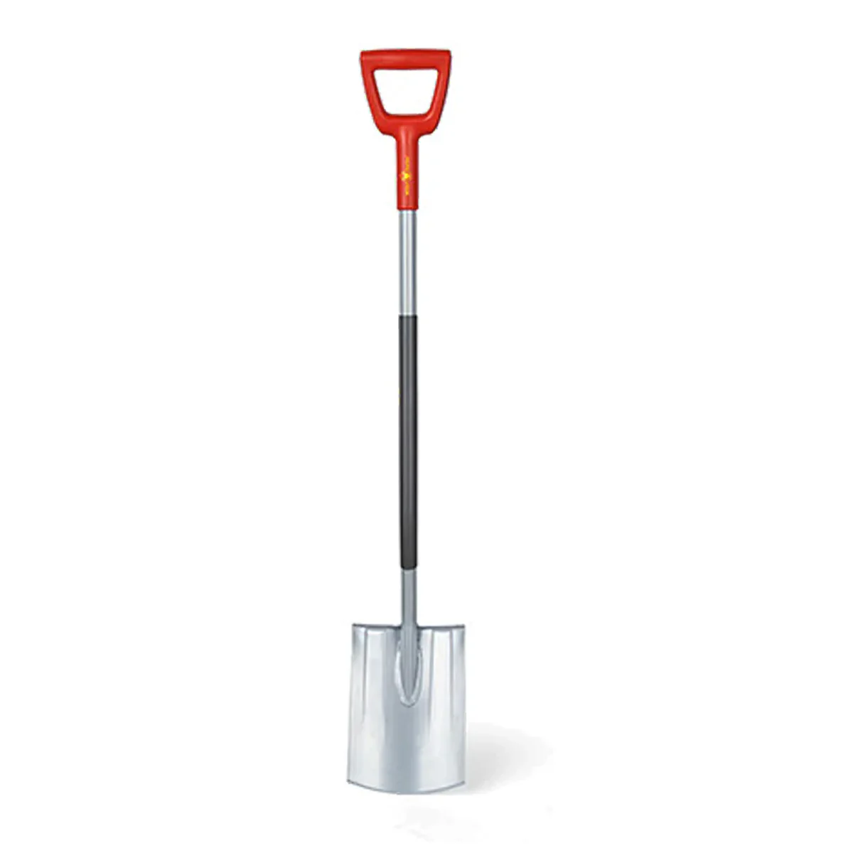 WOLF-Garten AS-D Spade: Straight - Hardened steel, D-grip handle, wide foot holds. Perfect for square holes - Image 2